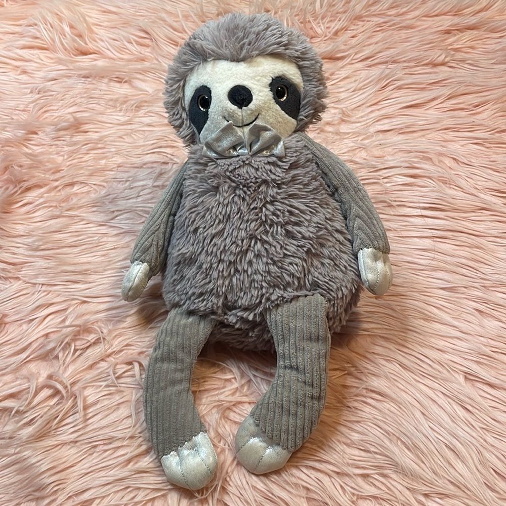 Scentsy Spiffy the Sloth Grey Scentsy Buddy Stuffed‎ Animal Plush